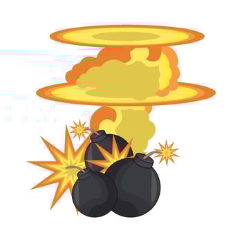 illustration of bomb vector
