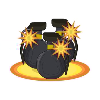 illustration of grenade vector