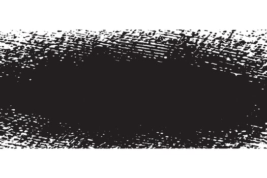 Black Monochrome Grunge Overlay with Distressed Gritty Texture on White Background vector