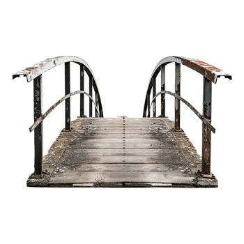 Footbridge isolated on a transparent background png