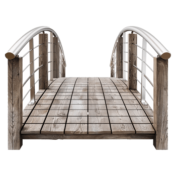 Footbridge isolated on a transparent background png