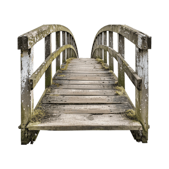 Footbridge isolated on a transparent background png