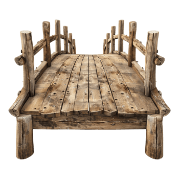 Footbridge isolated on a transparent background png
