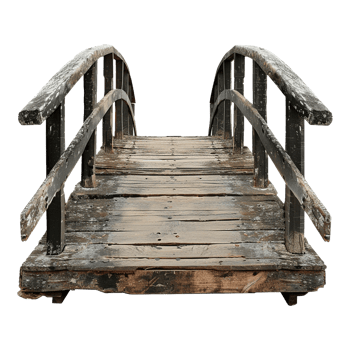 Footbridge isolated on a transparent background png