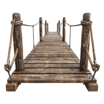 Footbridge isolated on a transparent background png