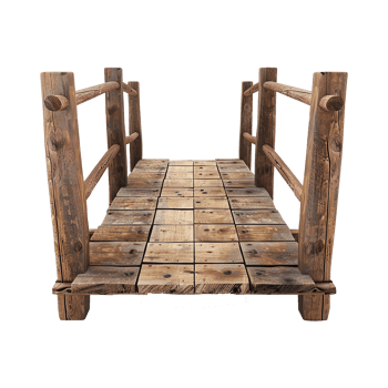 Footbridge isolated on a transparent background png
