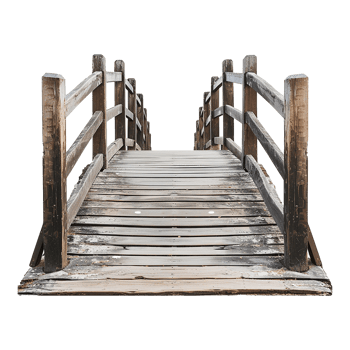 Footbridge isolated on a transparent background png
