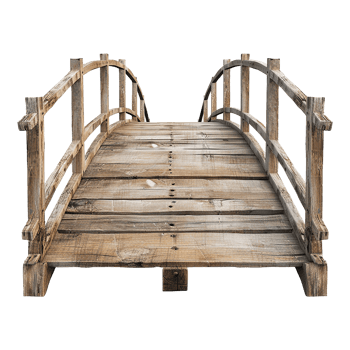 Footbridge isolated on a transparent background png