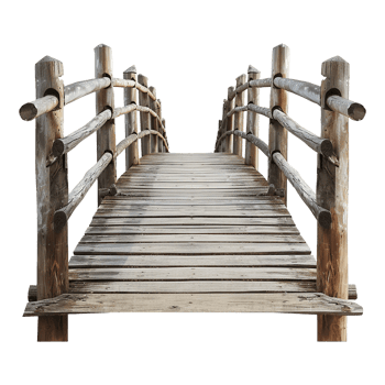 Footbridge isolated on a transparent background png