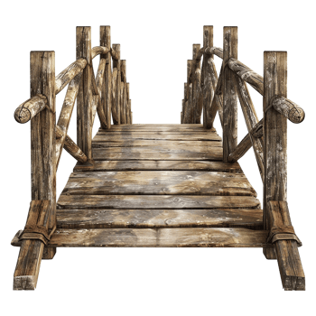 Footbridge isolated on a transparent background png