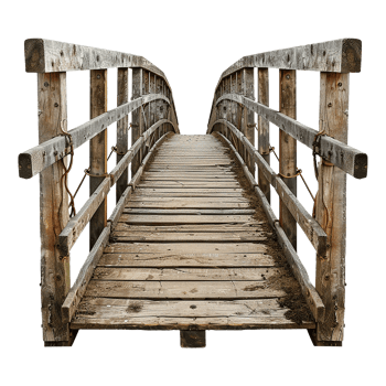 Footbridge isolated on a transparent background png