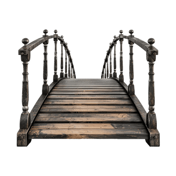 Footbridge isolated on a transparent background png