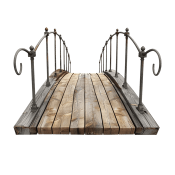 Footbridge isolated on a transparent background png