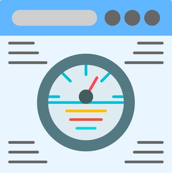 Speedometer Flat Icon vector