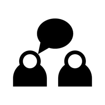 Discussion Icon Symbol Design Illustration vector
