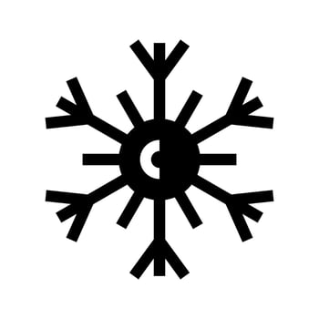 Snowflake Icon Symbol Design Illustration vector