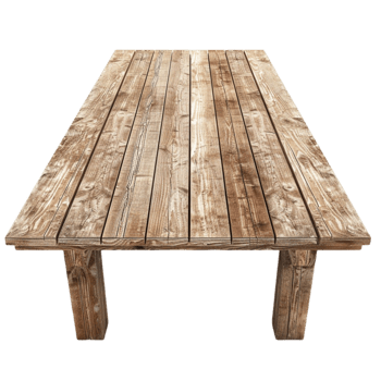 Wooden Table Wooden Top Transparent Background AI-Generative png