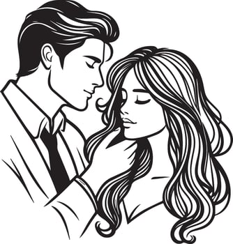 Family line Art Illustrations vector