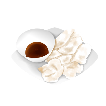 indonesia traditional food cireng with brown sugar chili sauce png