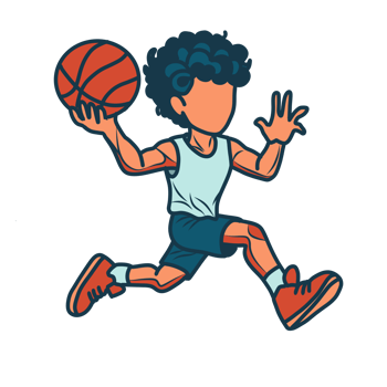 Basket Ball Player Illustrtion png