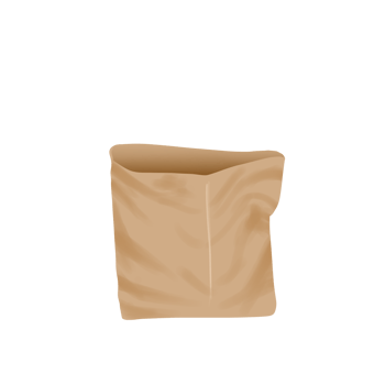 Brown Paper Shopping Bag Illustration png