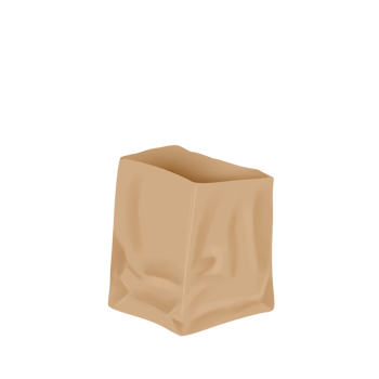 Brown Paper Shopping Bag Illustration png