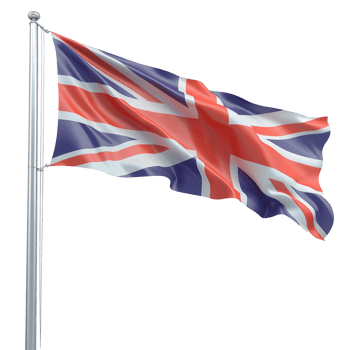 Waving flag isolated on transparent background png