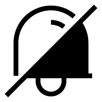 bell glyph icon illustration isolated on white background vector