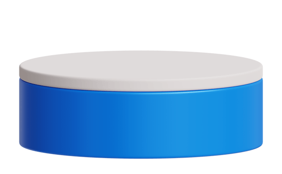 Blue realistic empty product stand png