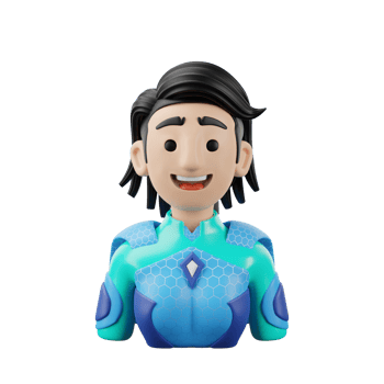3D Illustration superhero female png