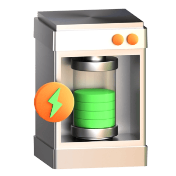 3D Illustration energy storage png