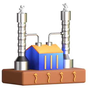 3D Illustration geothermal energy png