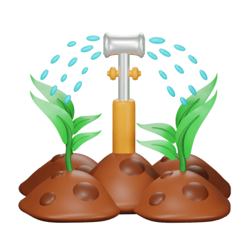 3D Illustration irrigation png