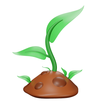 3D Illustration sprout png