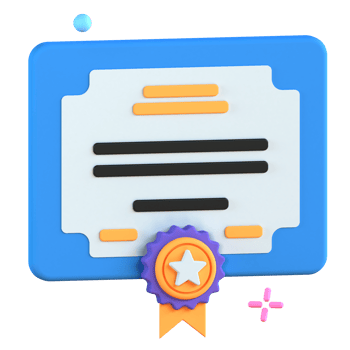 3D Illustration certificate png