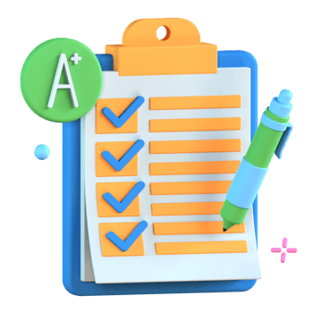 3D Illustration exam png