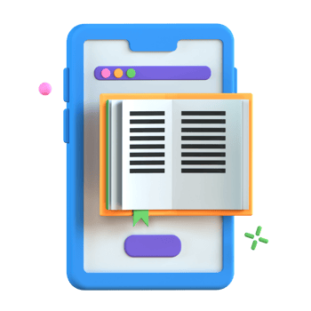 3D Illustration ebook png