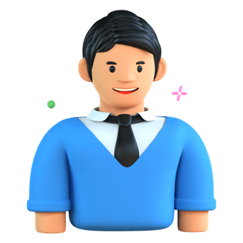 3D Illustration student png