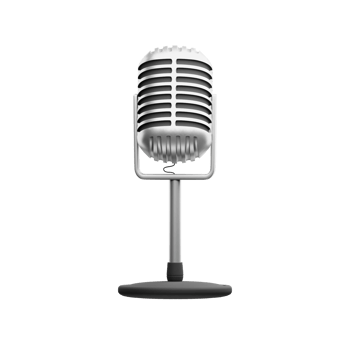 3D Illustration microphone png