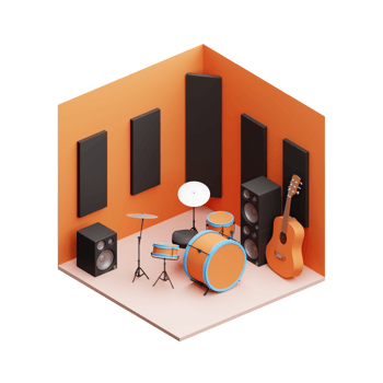 3D Illustration studio png