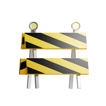 3D Illustration barrier png