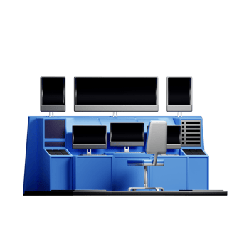 3D Illustration control room png