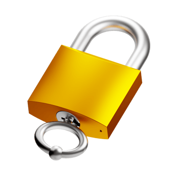 3D Illustration locked png