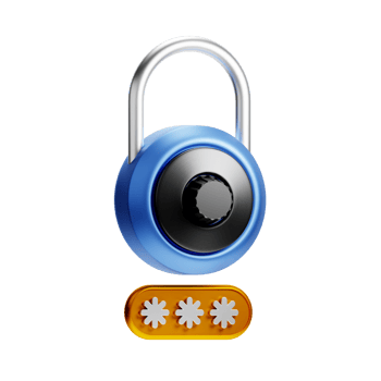 3D Illustration password png