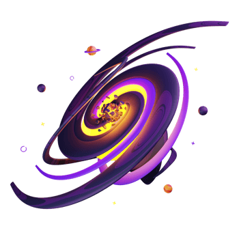 3D Illustration black hole png