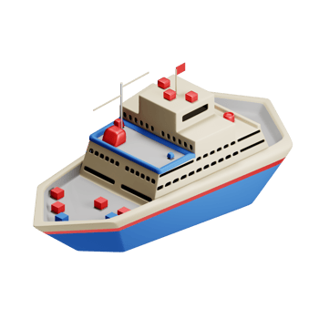 3D Illustration ferry png