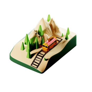 3D Illustration funicular png
