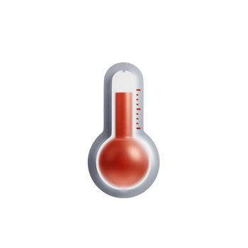 3D Illustration air temperature png