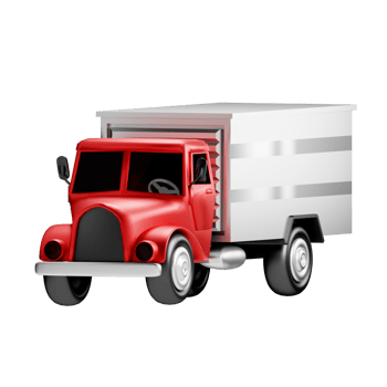 3D Illustration truck png