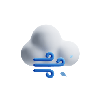 3D Illustration wind png